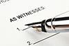 Pen witnessing signature