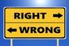 right and wrong
