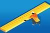 A graphic of a man kneeling against and examining a large ruler
