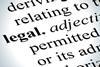 legal meaning stock image