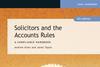 Book cover: Solicitors and Accounts Rules - A Compliance Handbook, Andrew Allen and Janet Taylor