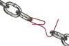image shows a broken chain