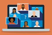 Graphic showing video call