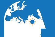 Cross-border mental capacity - person's head with map of europe