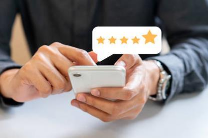 Online reviews stars
