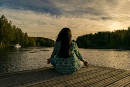 Mental wellbeing stock photo