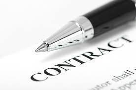 contract with pen