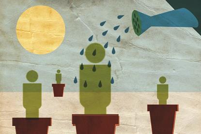 people watered and growing