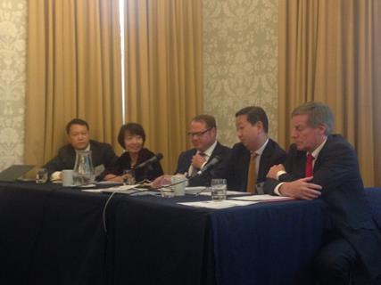 Photo of the Doing Legal Business between the UK and China panel speakers