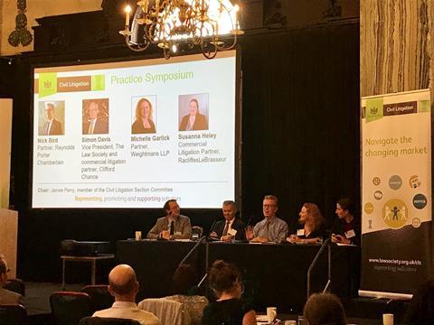 Symposium panel at the Civil Litigation Conference - September 2018