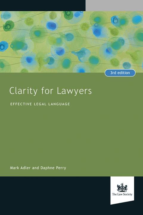 Clarity for lawyers book cover