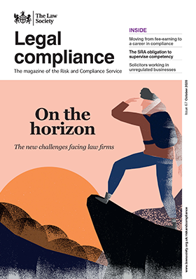 Legal Compliance magazine cover - October 2020