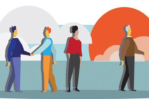 Communities - four people interacting