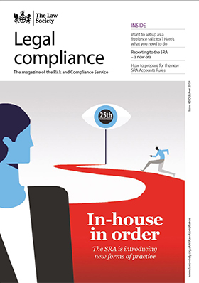Legal Compliance magazine cover - October 2019