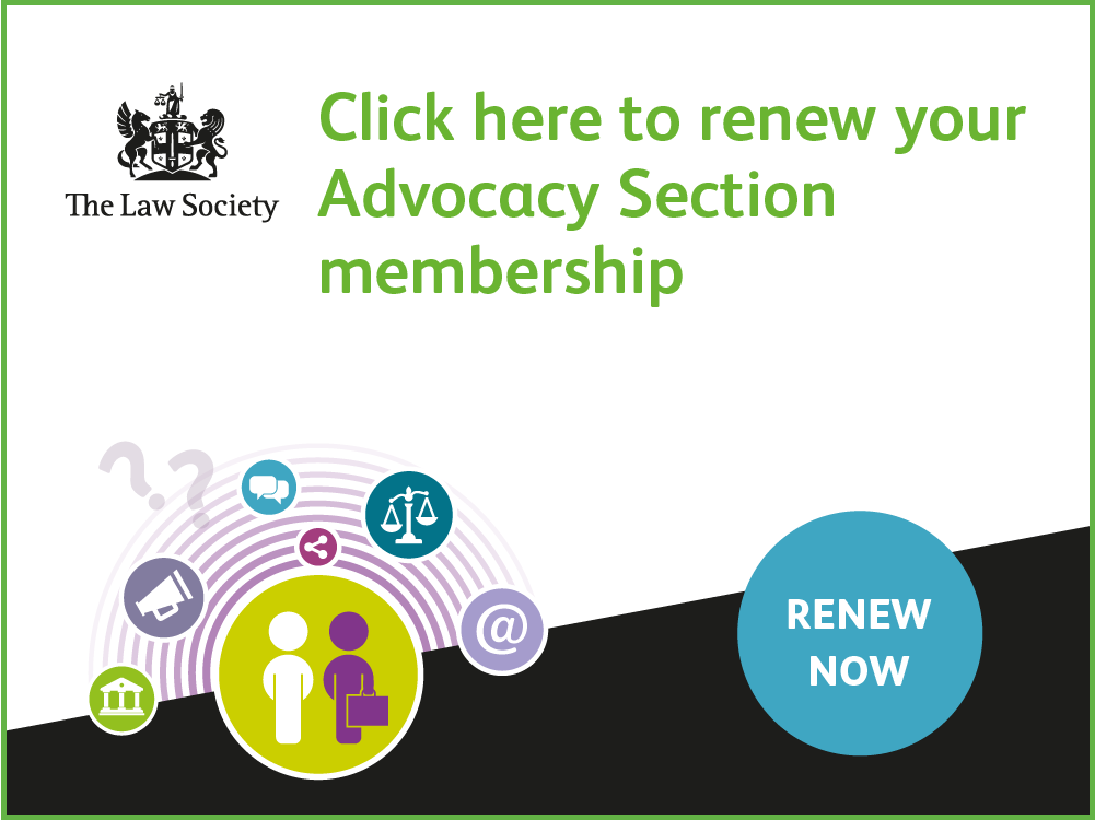 Advocacy Section renewals
